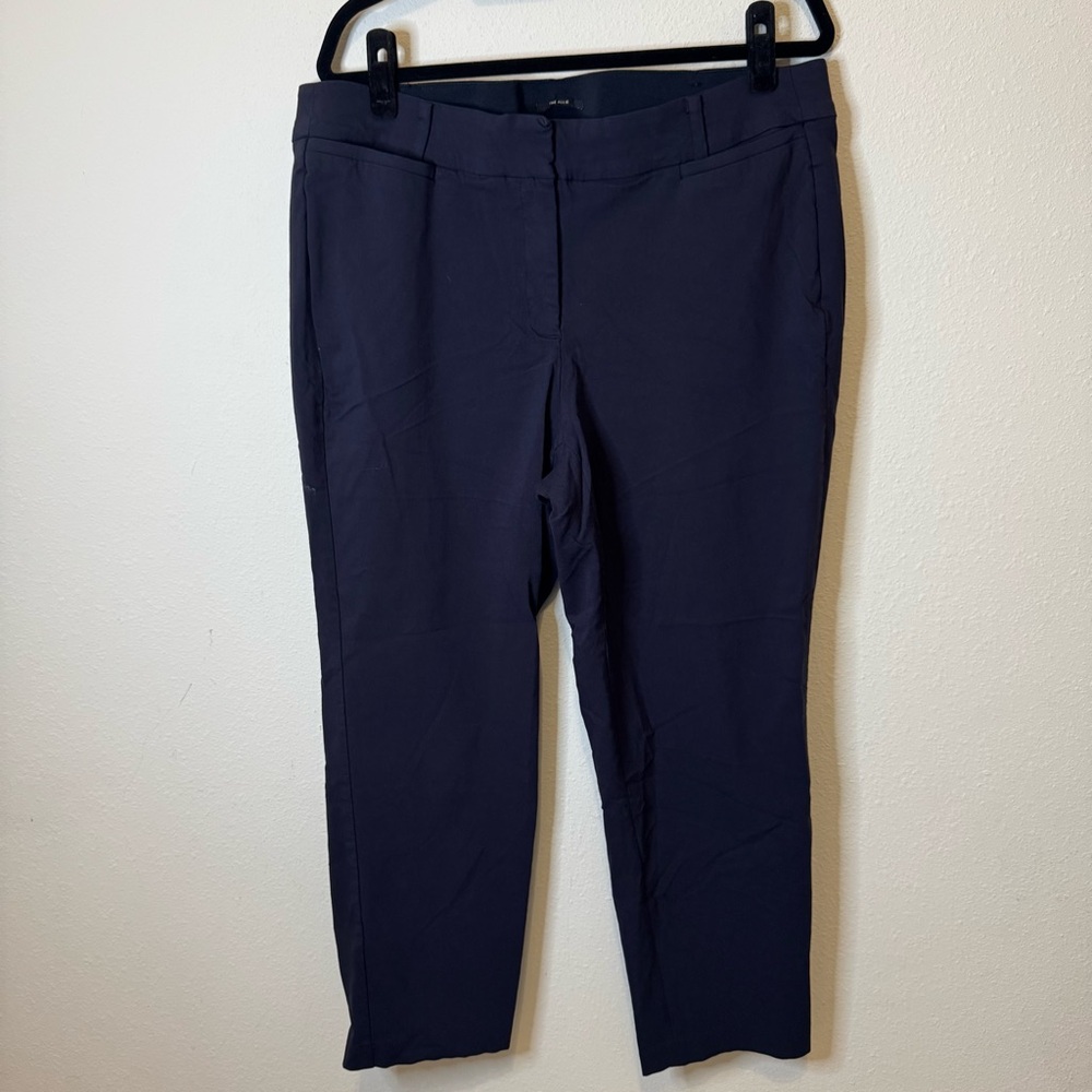 Lane Bryant The Allie Collection Navy Cropped Pants Size 20R Stretch Workwear